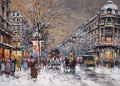 AB les grands boulevards sous la neige Pariser
